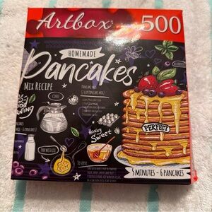 Jigsaw Puzzle 500 Piece Gallery 7 Framed Art Artbox 20 X 12 Pancakes
